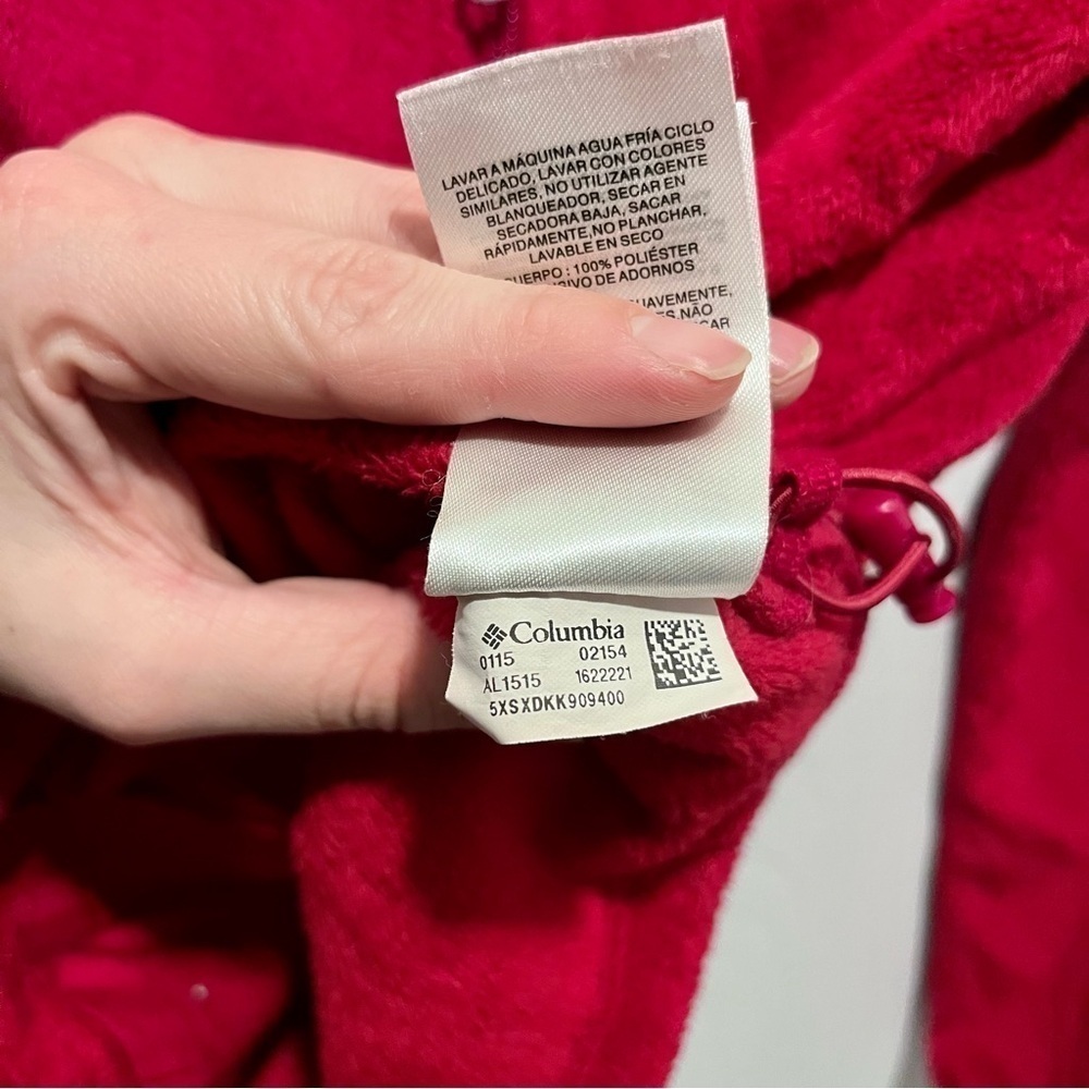 Columbia Women's Deep Raspberry Full-Zip Fleece Jacket - Picture 5 of 6